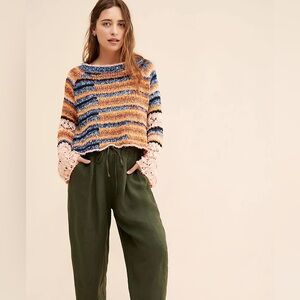 Free People Multicolor Striped Sweater